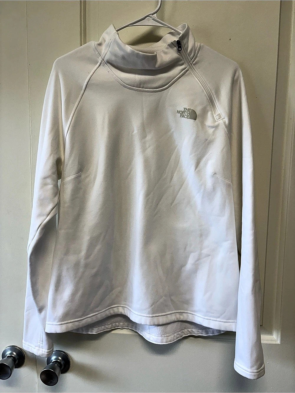 The North Face Women's Canyonlands 1/4-Zip Fleece White Size Large